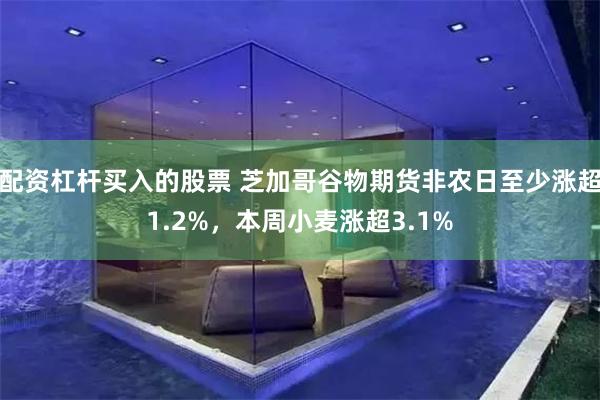配资杠杆买入的股票 芝加哥谷物期货非农日至少涨超1.2%,本周小麦涨超3.1%