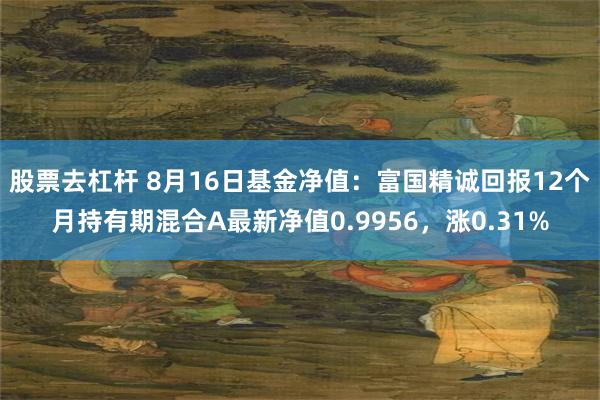 股票去杠杆 8月16日基金净值:富国精诚回报12个月持有期混合A最新净值0.9956,涨0.31%