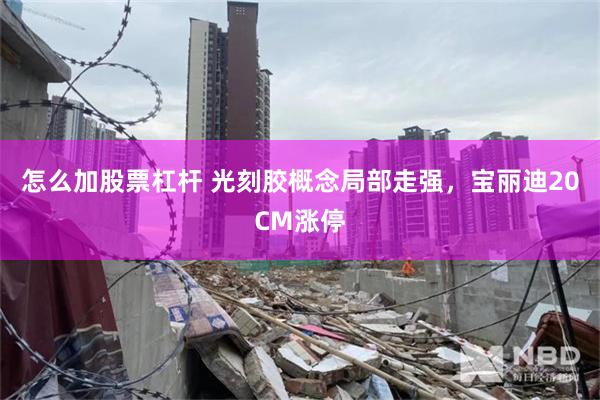怎么加股票杠杆 光刻胶概念局部走强，宝丽迪20CM涨停