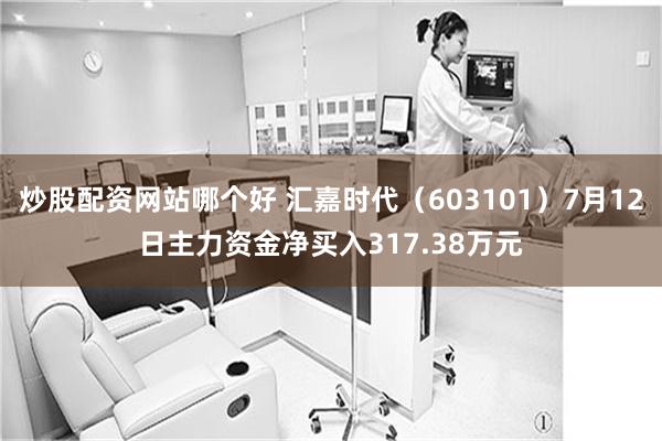 炒股配资网站哪个好 汇嘉时代（603101）7月12日主力资金净买入317.38万元