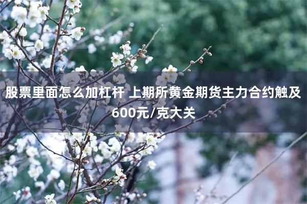 股票里面怎么加杠杆 上期所黄金期货主力合约触及600元/克大关
