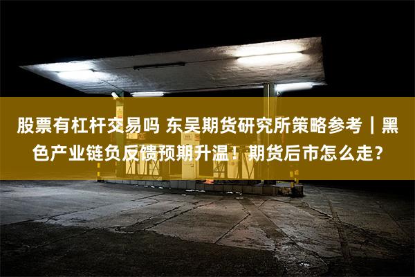 股票有杠杆交易吗 东吴期货研究所策略参考｜黑色产业链负反馈预期升温！期货后市怎么走？