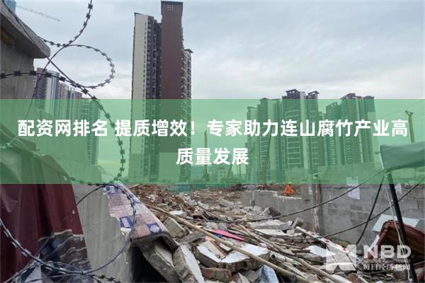 配资网排名 提质增效！专家助力连山腐竹产业高质量发展