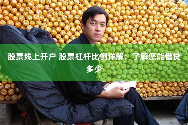 股票线上开户 股票杠杆比例详解：了解您能借贷多少