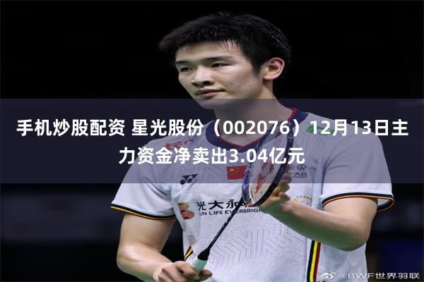 手机炒股配资 星光股份（002076）12月13日主力资金净卖出3.04亿元