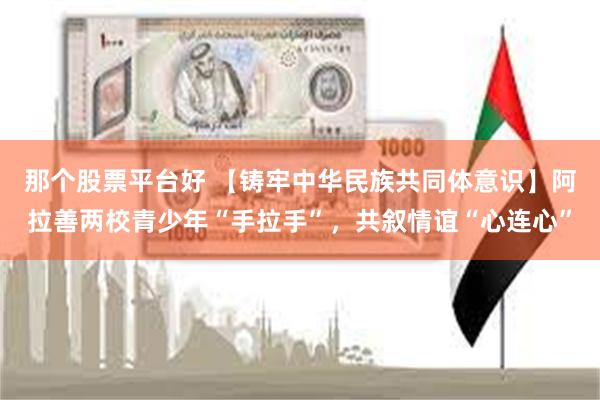 那个股票平台好 【铸牢中华民族共同体意识】阿拉善两校青少年“手拉手”，共叙情谊“心连心”