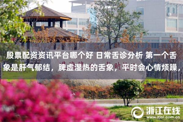 股票配资资讯平台哪个好 日常舌诊分析 第一个舌象是肝气郁结，脾虚湿热的舌象，平时会心情烦躁，