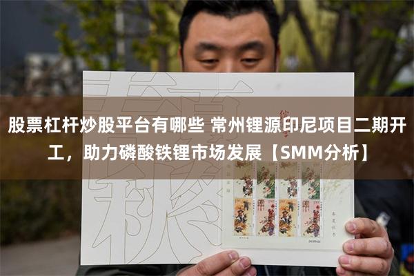 股票杠杆炒股平台有哪些 常州锂源印尼项目二期开工，助力磷酸铁锂市场发展【SMM分析】