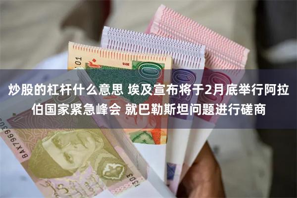 炒股的杠杆什么意思 埃及宣布将于2月底举行阿拉伯国家紧急峰会 就巴勒斯坦问题进行磋商