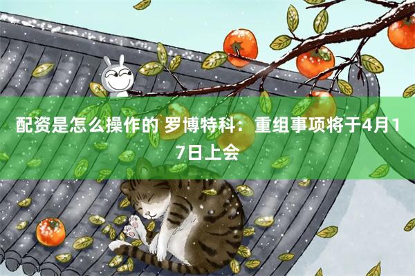 配资是怎么操作的 罗博特科：重组事项将于4月17日上会